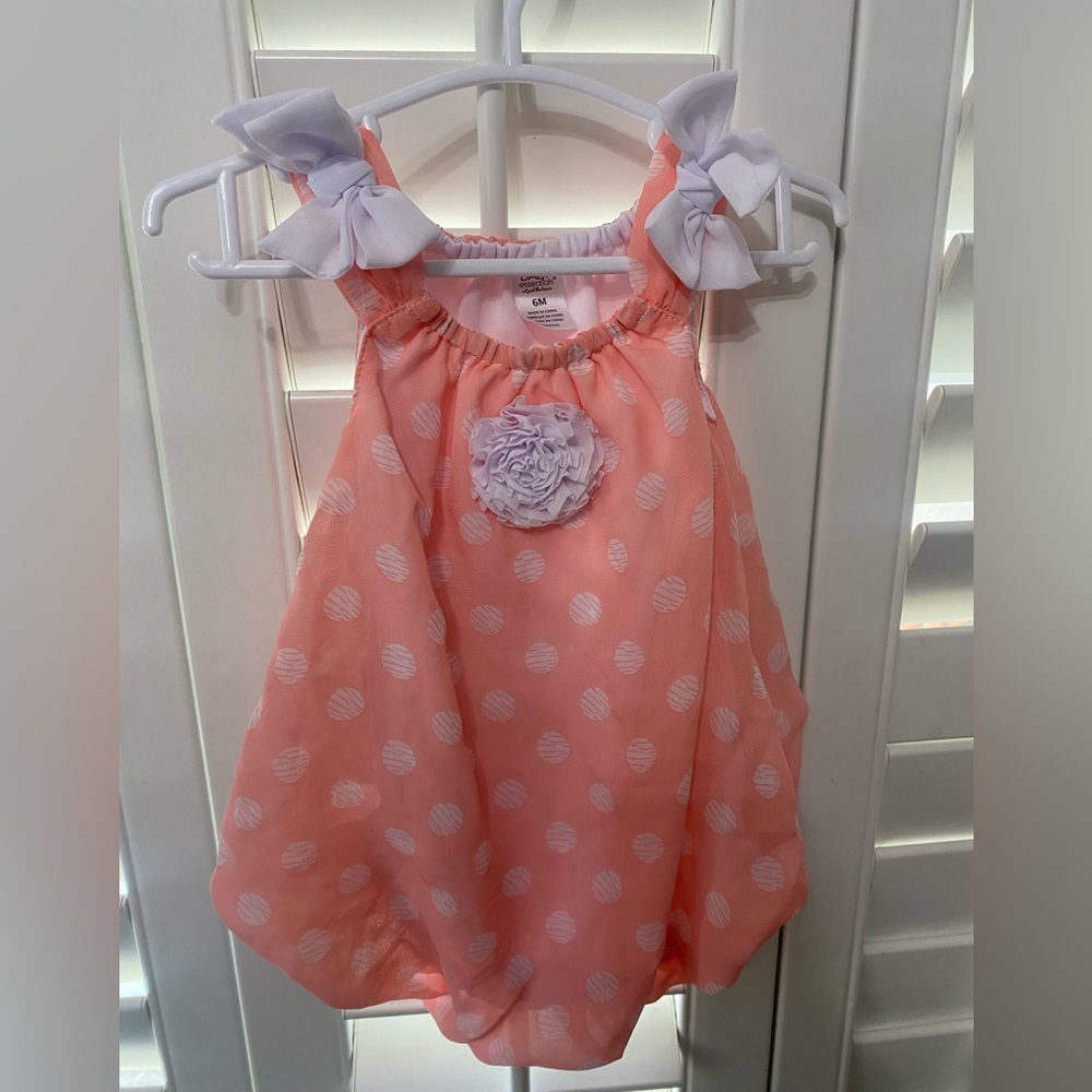 Baby Essentials Pink and White Dress